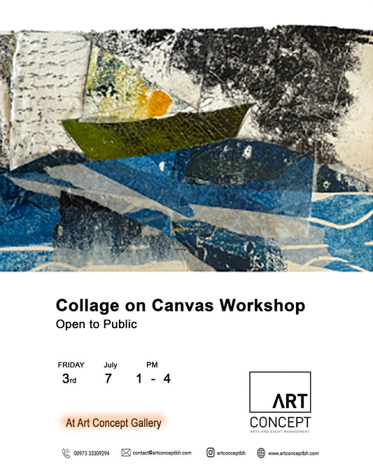 Collage on canvas workshop