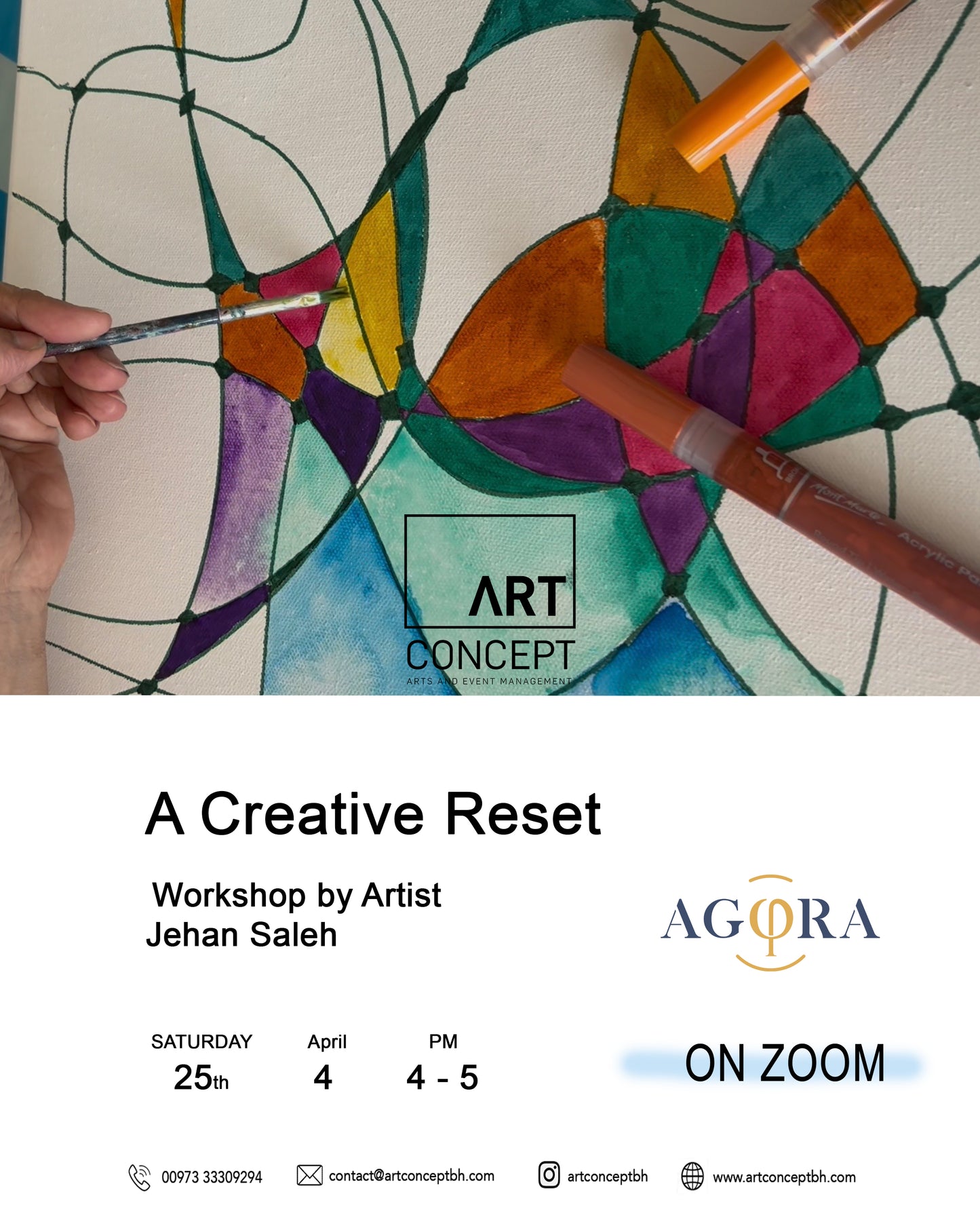 A creative reset workshop on zoom