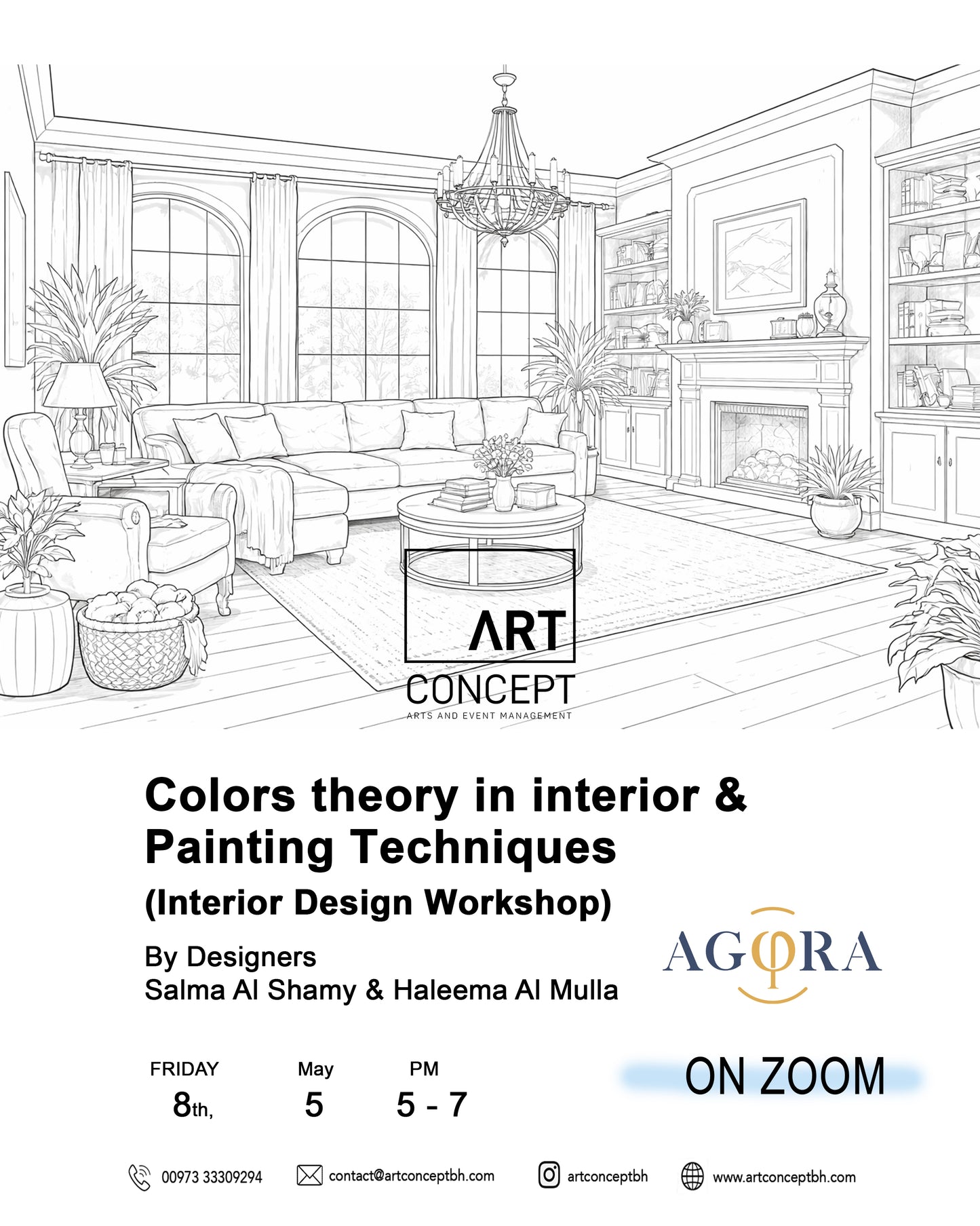 Color Theory in Interior & Painting Techniques on zoom