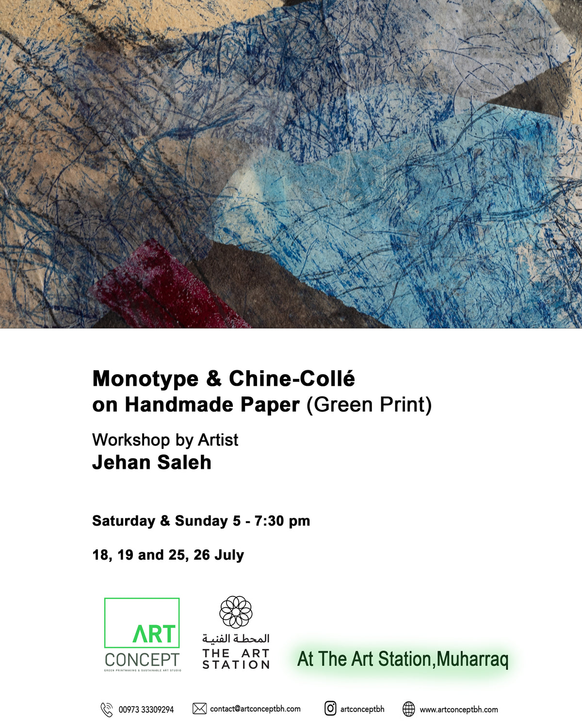 Monotype & Chine-Collé Workshop